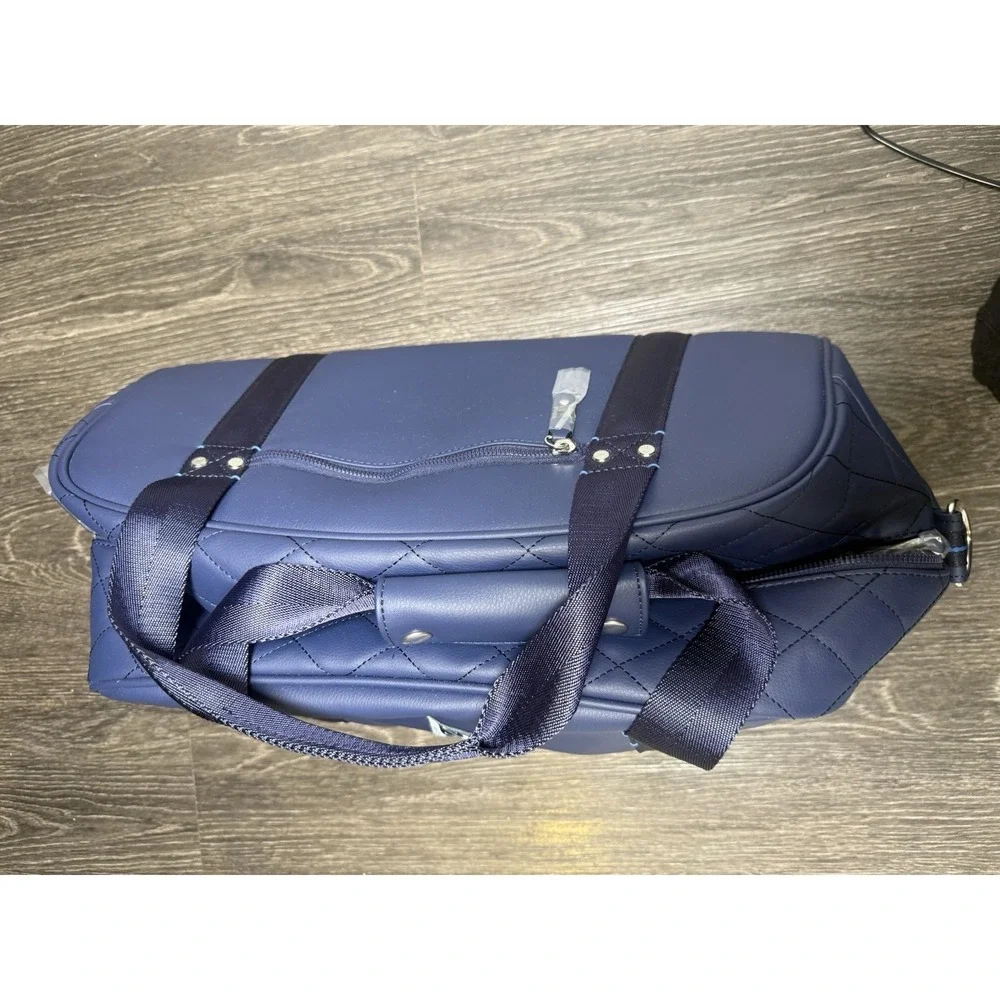 Brand New The Dye Classic Golf Duffle Bag, Navy And Leather Stonebridge Ranch